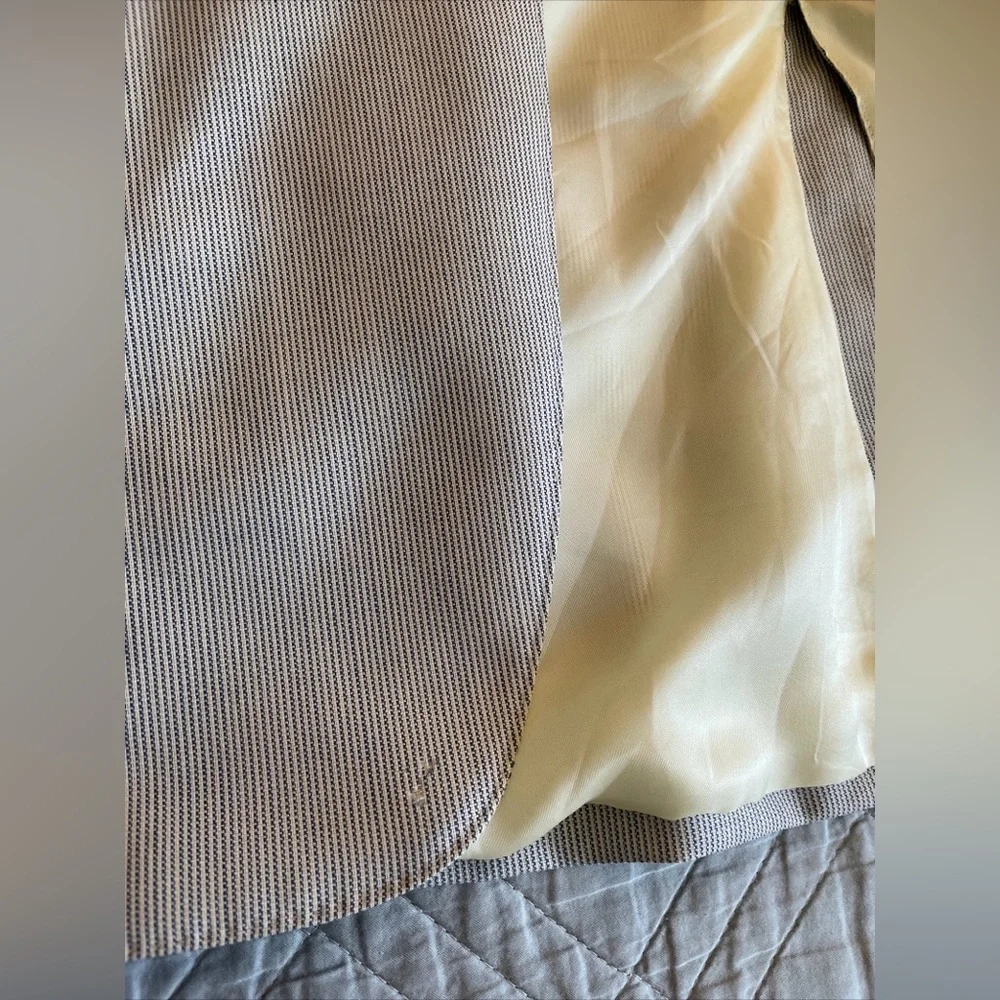 Ermenegildo Zegna Made in Italy‎ Vintage Subtle Fine Stripe Travel Jacket 44 R